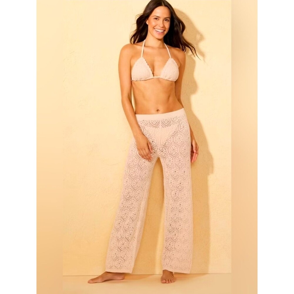 NWT Shade & Shore Crochet Swim Cover Pants Size XL